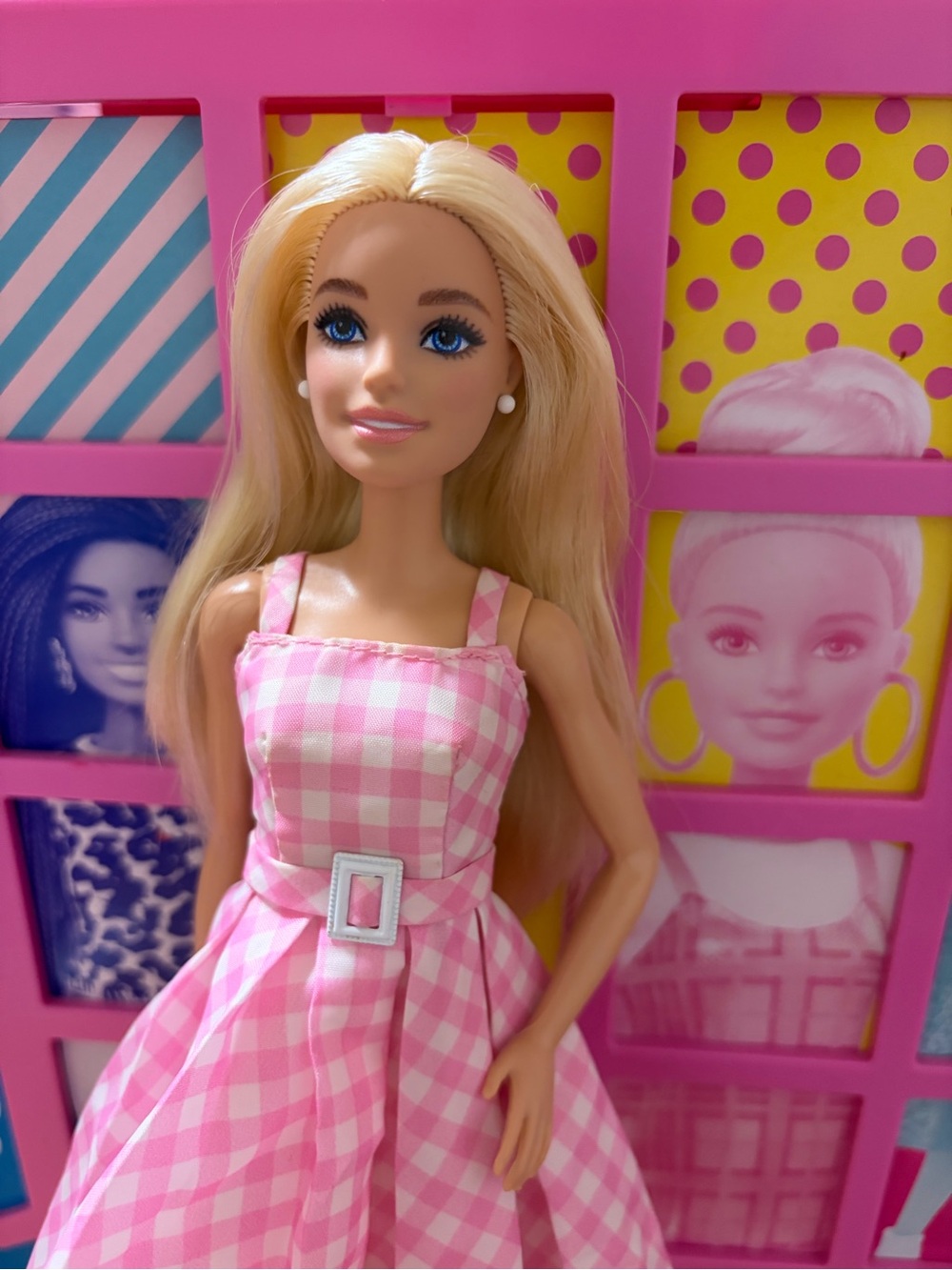 Barbie Pink Gingham Belted Sundress